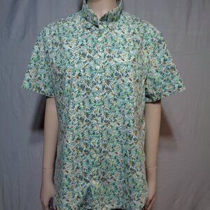 J. Crew daisy short sleeve button down, size medium